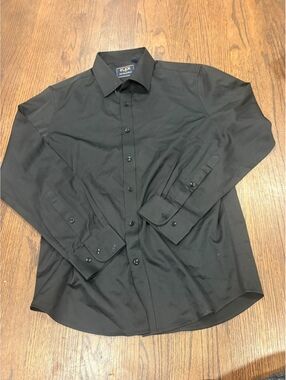 Flex Men's Black Dress Shirt Size Small